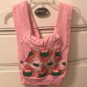 Pink Frog Hoodie Crossbody Bag